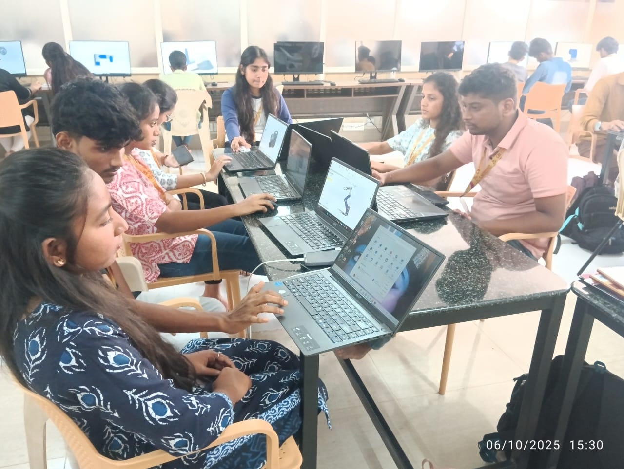 Students during internship